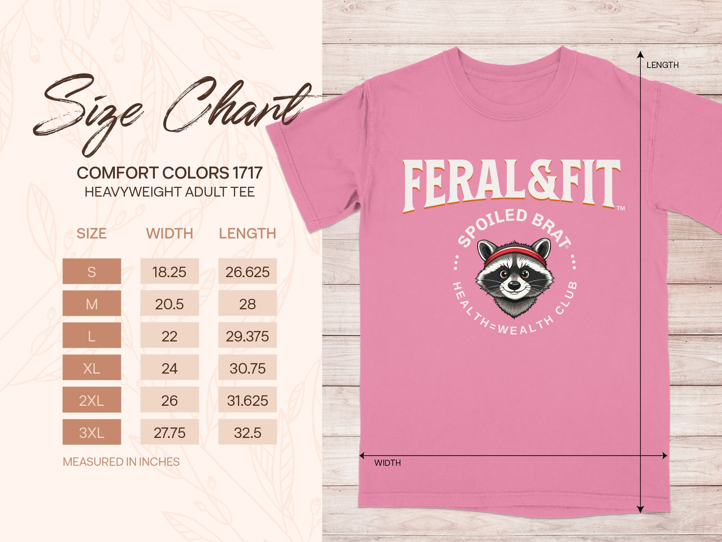 Feral & Fit Spoiled Brat Health Wealth Club tee product