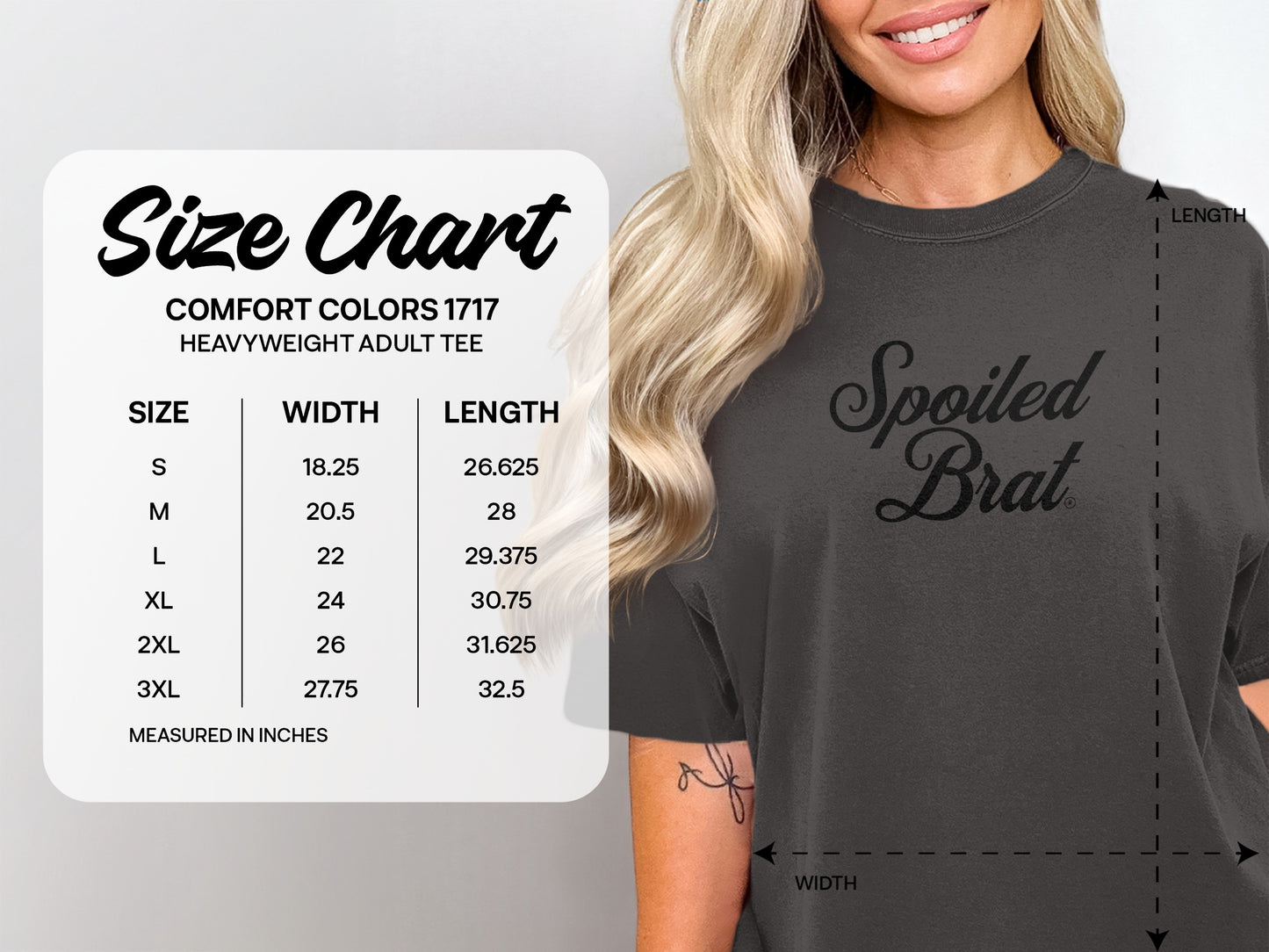 Spoiled Brat Graphic Comfort Colors Adult Tee product type