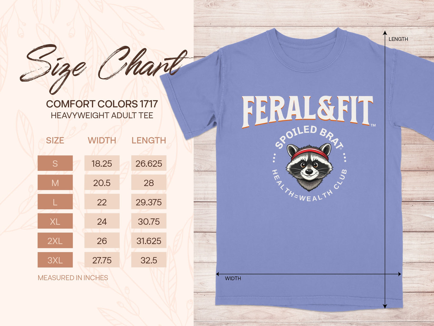 Feral & Fit Spoiled Brat Health Wealth Club Tee product