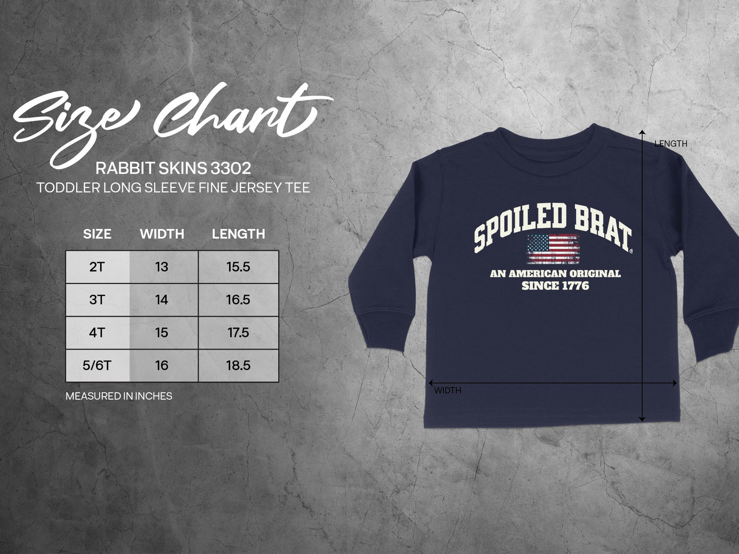 Spoiled Brat American Original Toddler Long Sleeve product type