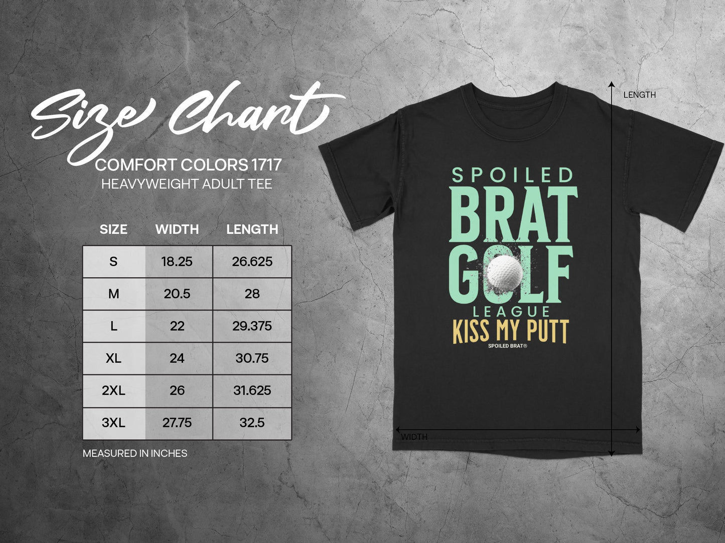 Spoiled Brat Golf League Kiss My Putt T-Shirt product type
