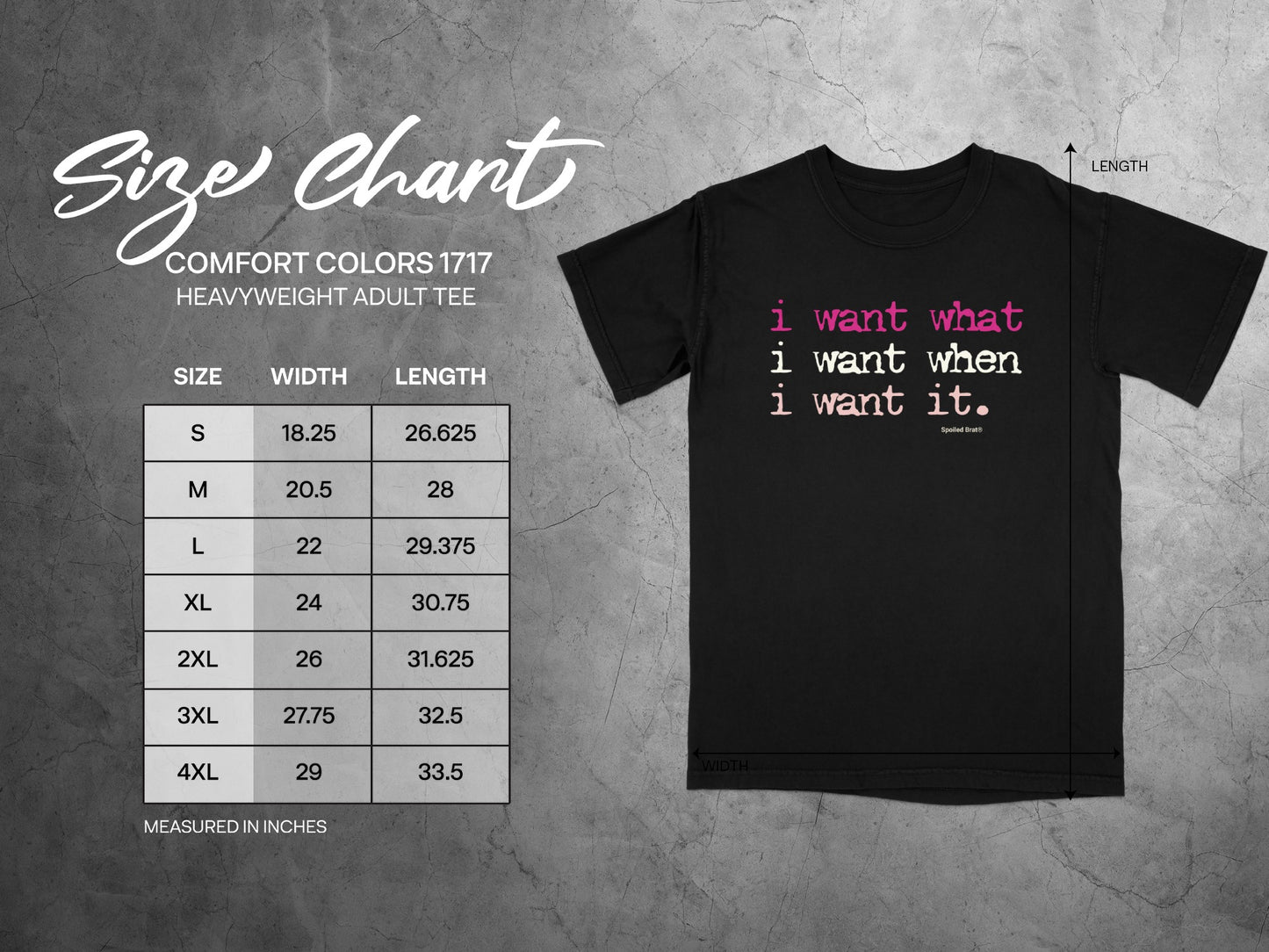 I Want What I Want When I Want It T-Shirt