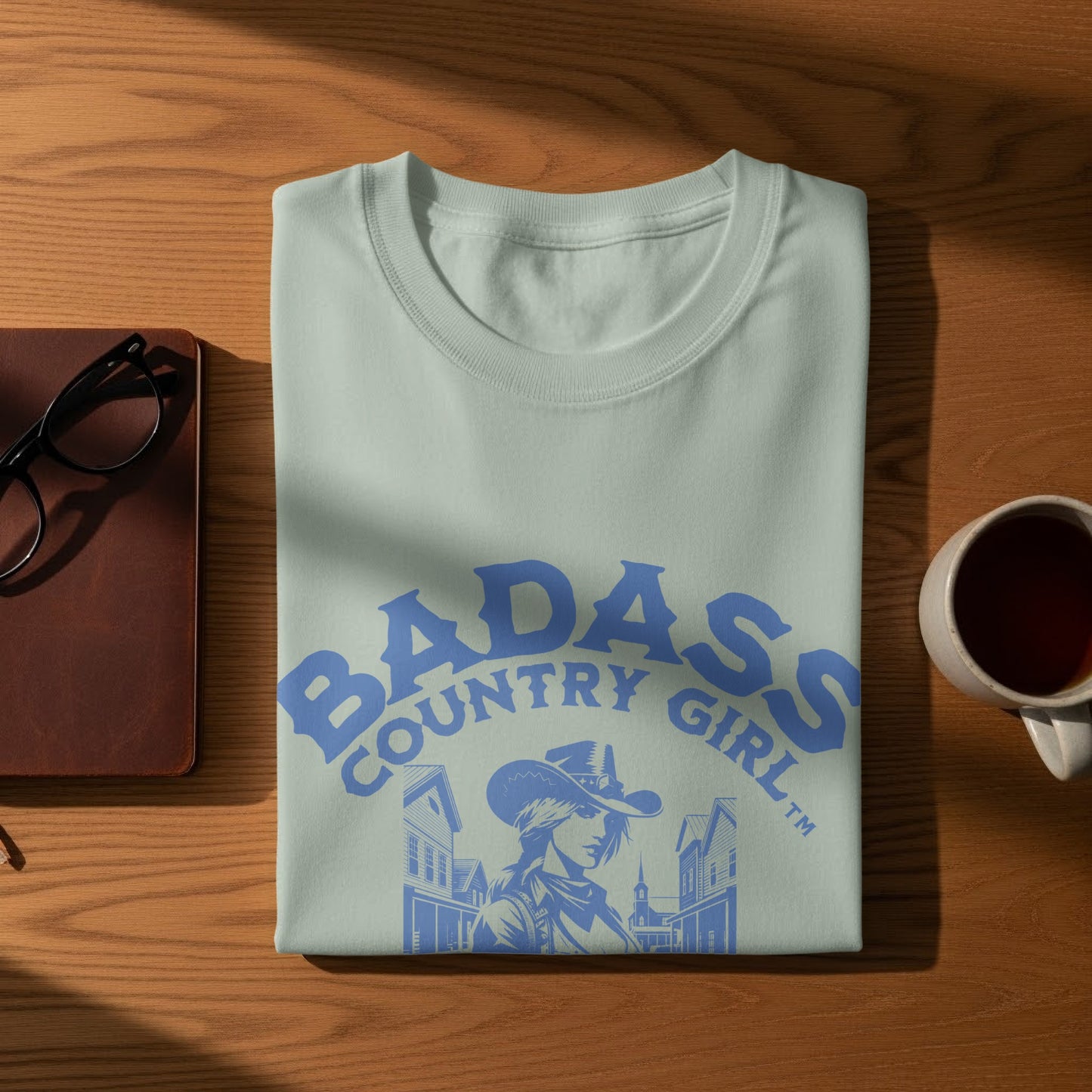 Badass Country Girl Graphic Tee shirt product type
