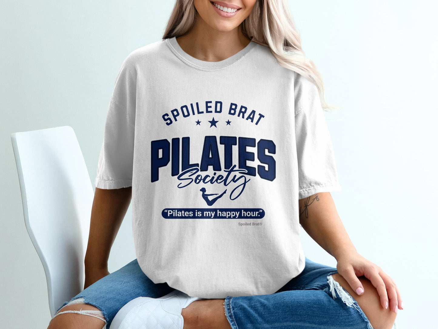 Spoiled Brat Pilates Society Happy Hour T-Shirt product type
