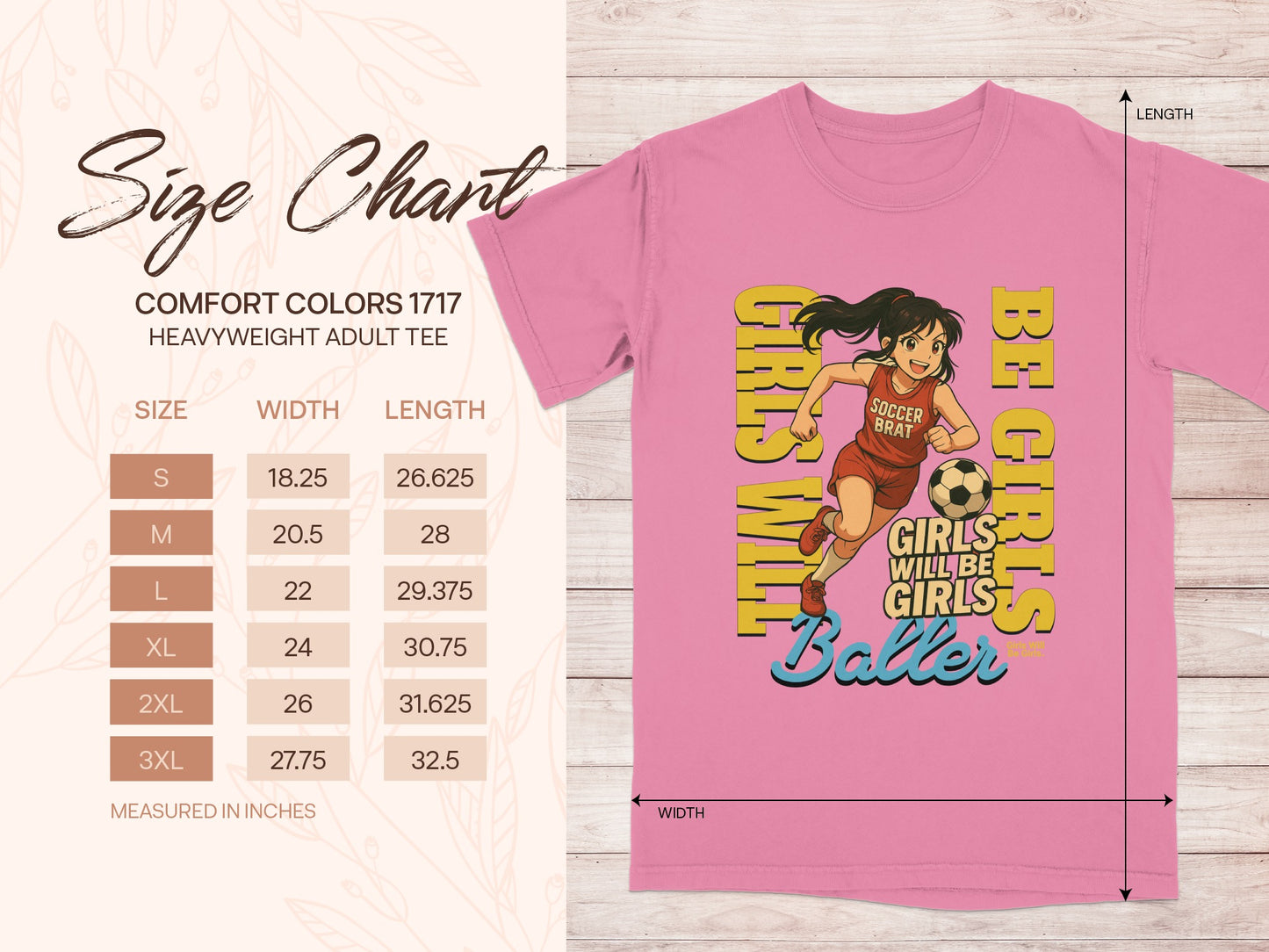 Girls Will Be Girls Baller Soccer Player T Shirt
