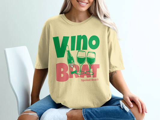 Vino Brat Spoiled Brat Graphic Tee Shirt