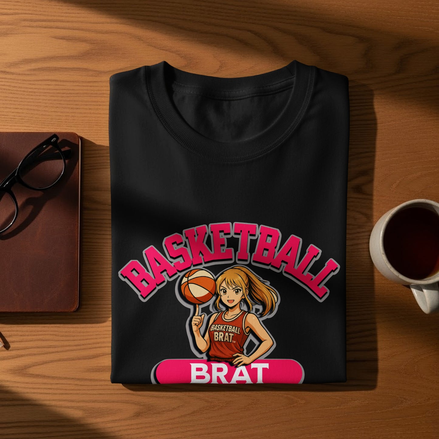 Basketball Brat Girl Graphic Novelty Shirt product