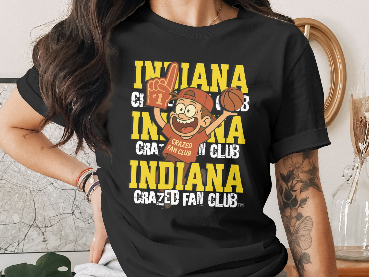 Indiana Crazed Fan Club Graphic Tee Shirt product type