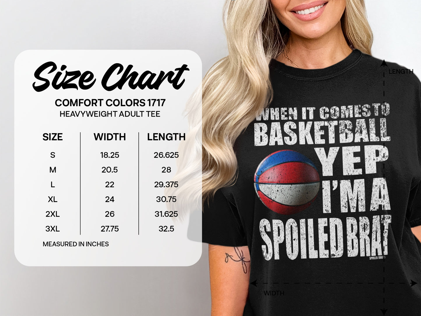 When It Comes to Basketball Yep I'm a Spoiled Brat tee product