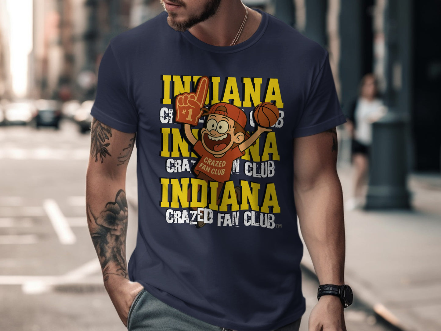 Indiana Crazed Fan Club Graphic Tee Shirt product type