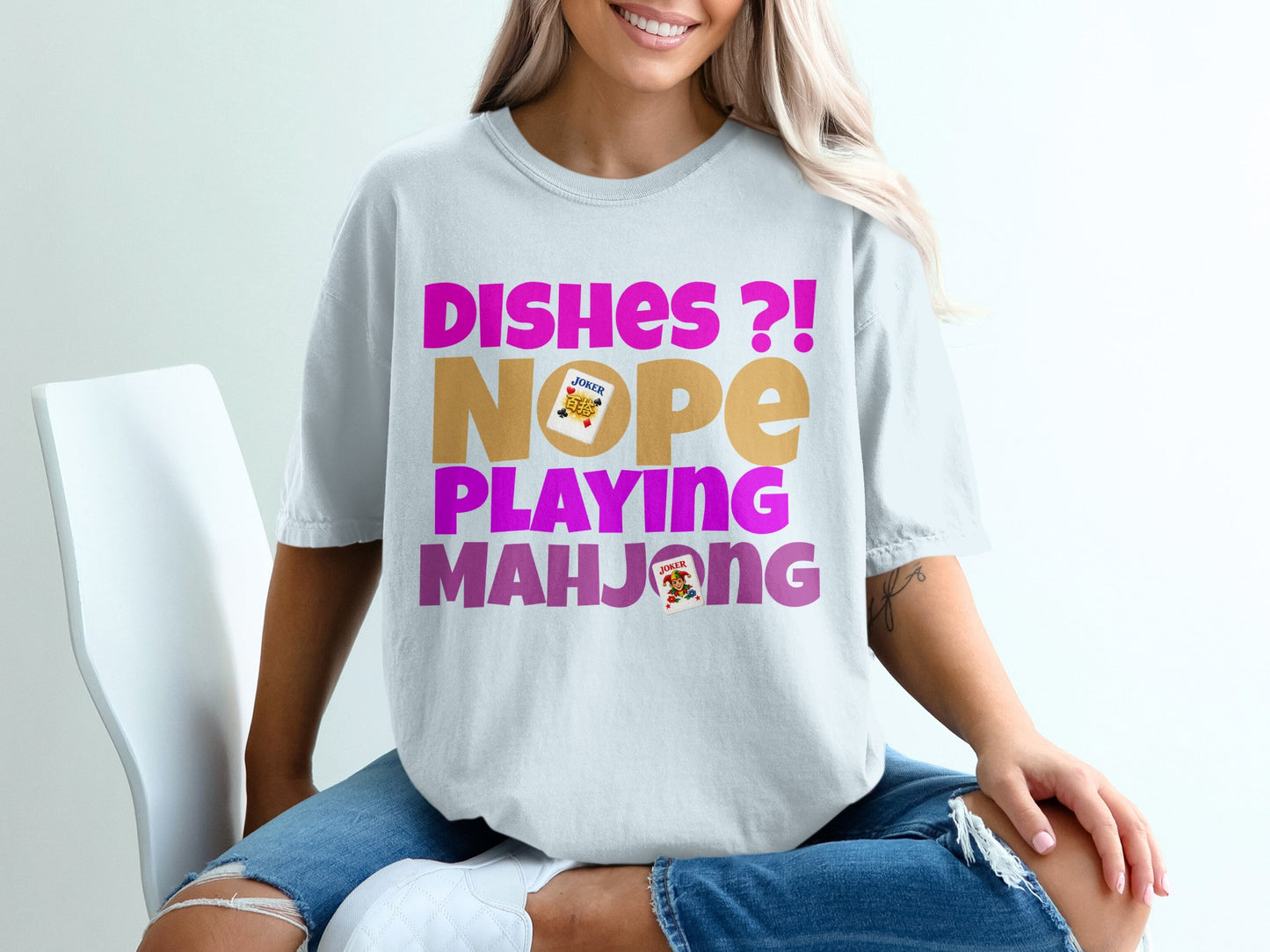 Dishes Question Nope Playing Mahjong Joker Card product type
