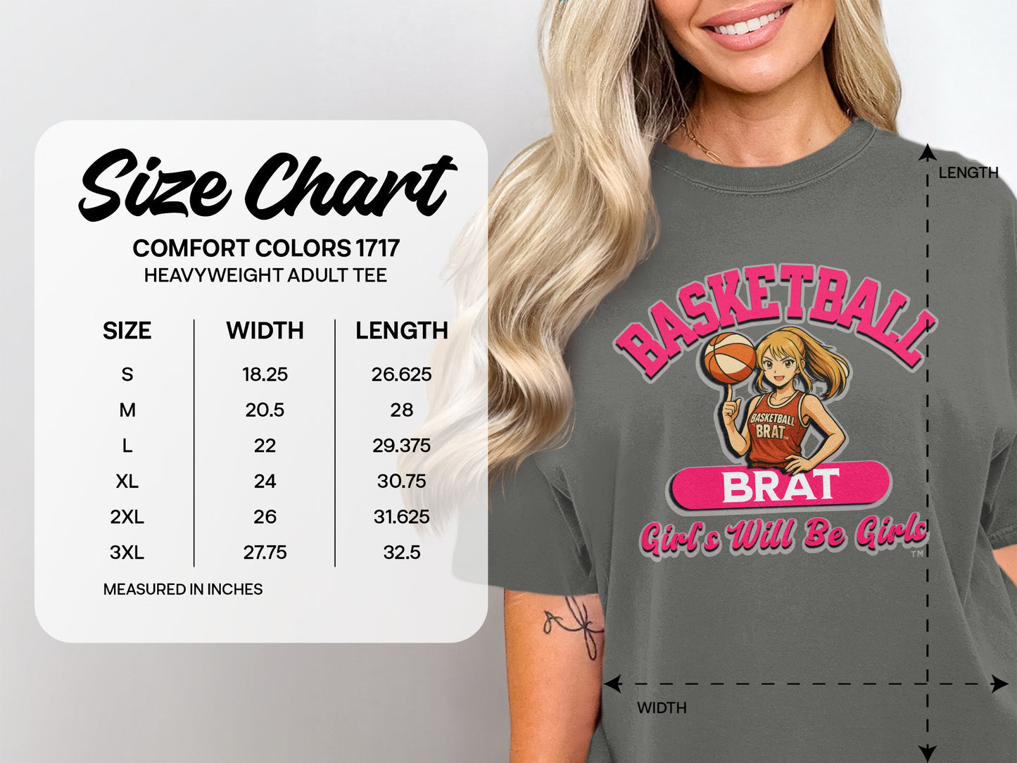 Basketball Brat Girls Will Be Girls Adult Tee product type