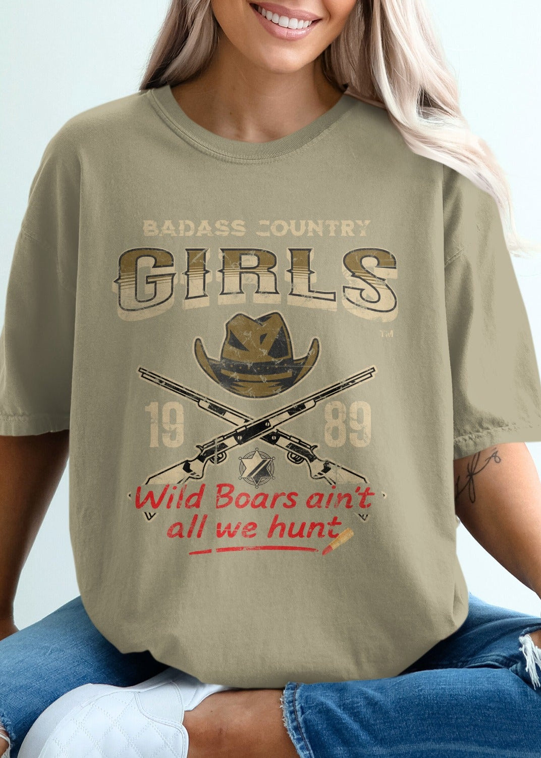 Badass Country Girls Wild Boars Hunt T-Shirt product