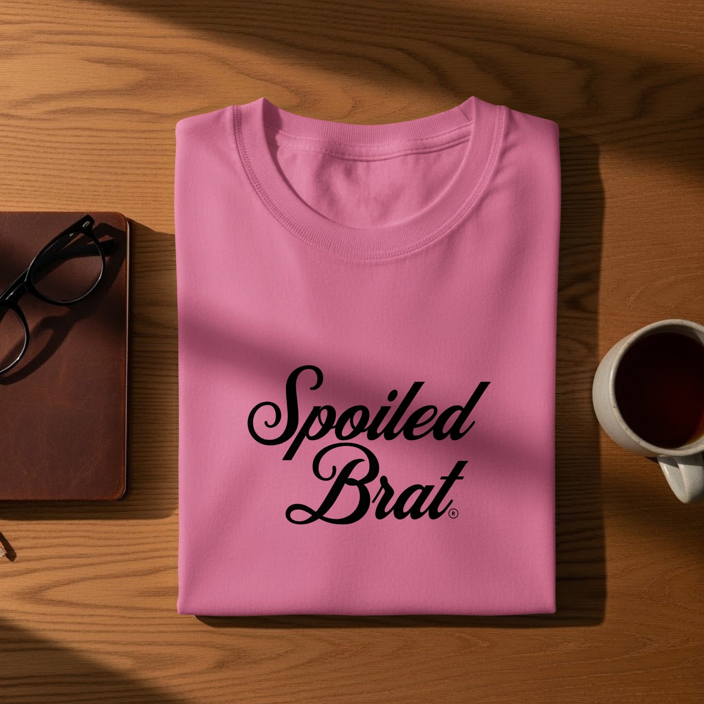 Spoiled Brat Printed Pink T-Shirt product