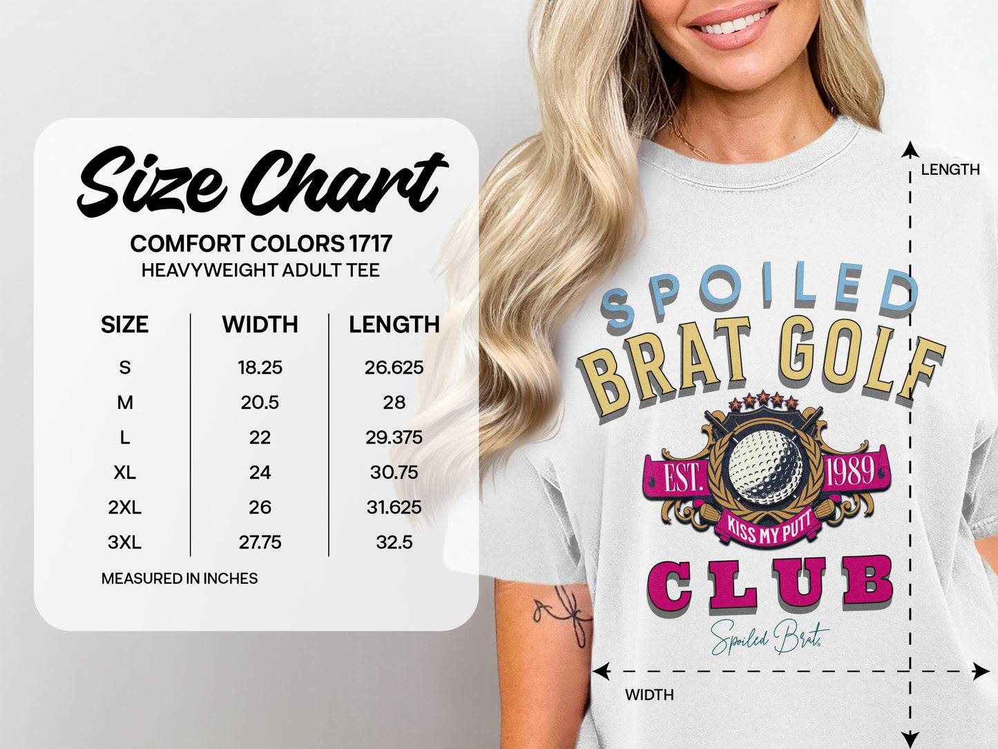 Spoiled Brat Golf Club Comfort Colors Tee product