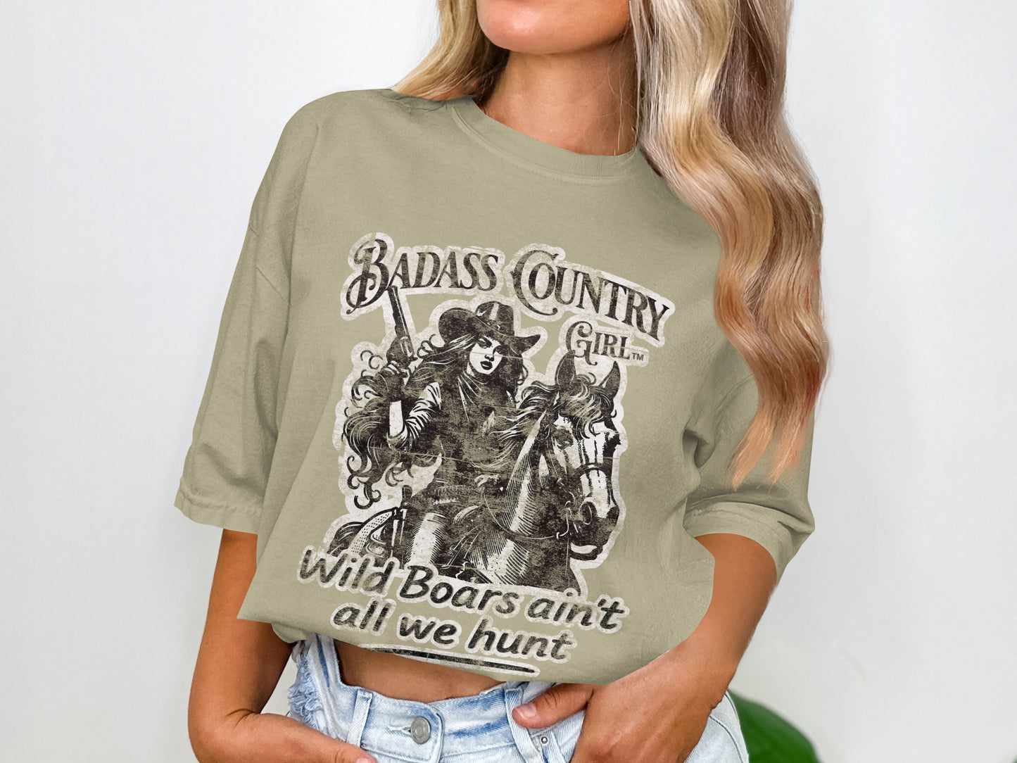 Badass Country Girl Wild Boars ain't all we hunt product type
