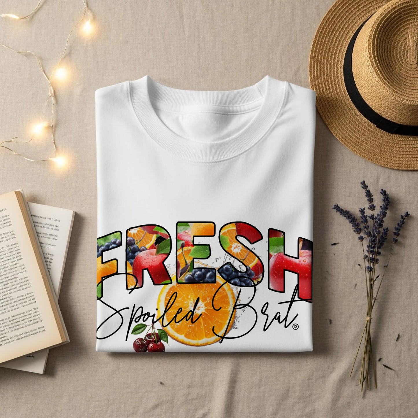 Fresh Spoiled Brat Graphic White T-shirt product