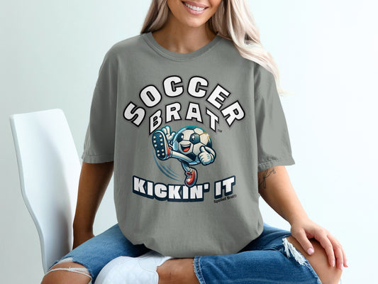 Soccer Brat Kickin' It Spoiled Brat Graphic T-Shirt