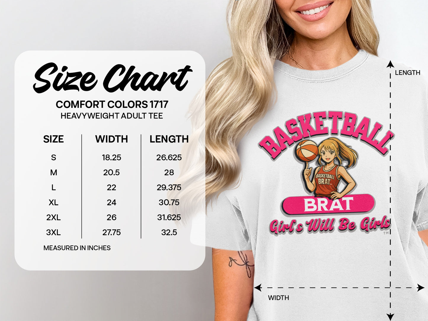 Basketball Brat Girls Will Be Girls Adult Tee product