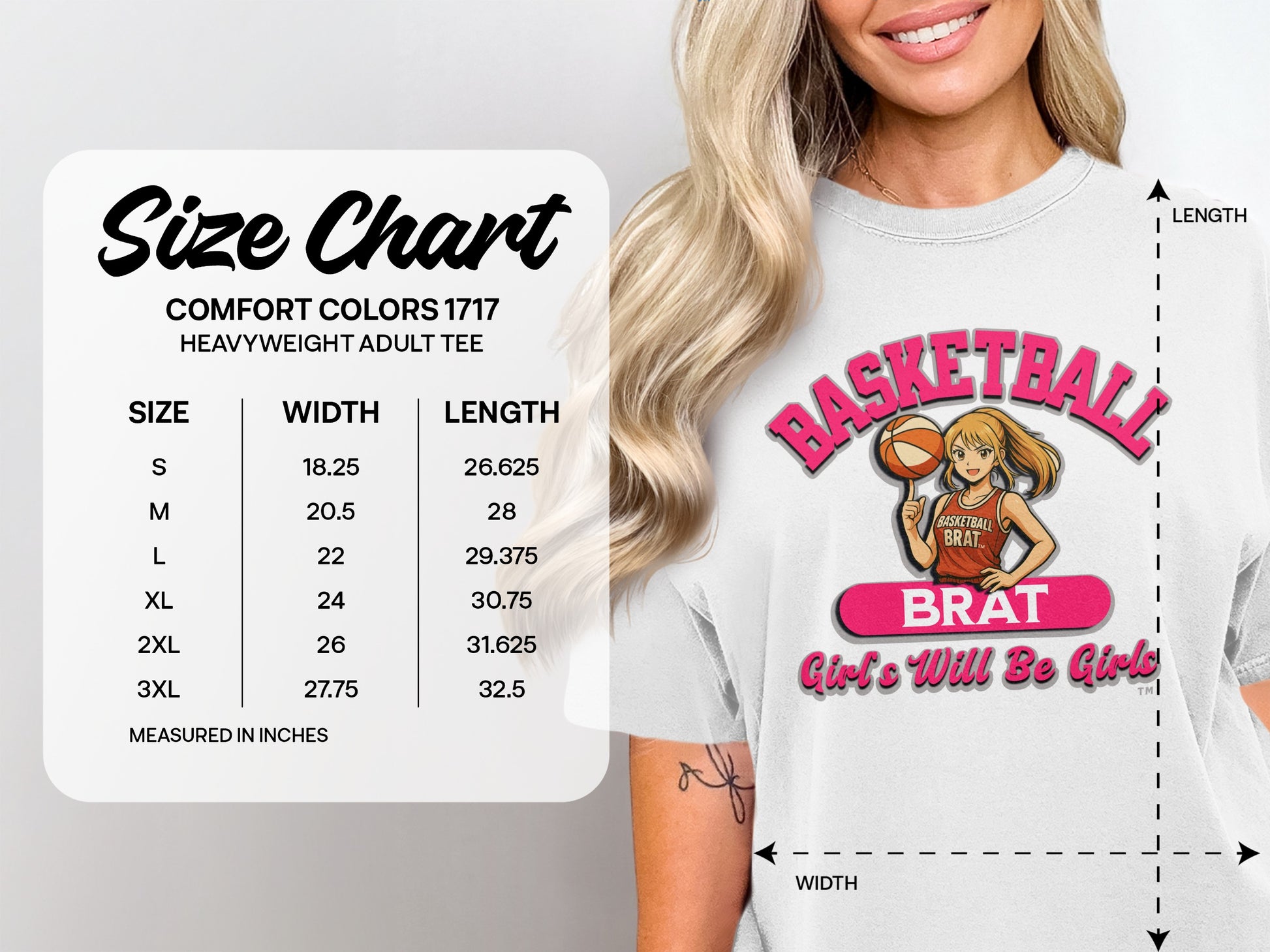Basketball Brat Girls Will Be Girls Adult Tee product