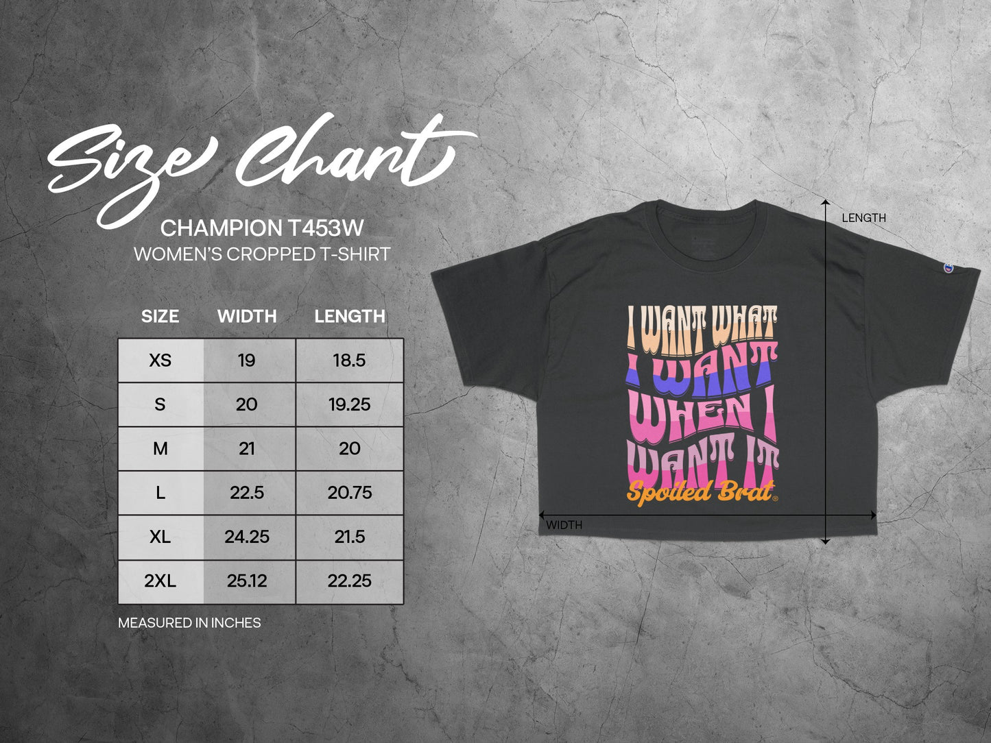 I Want What I Want Women's Cropped T-shirt product type