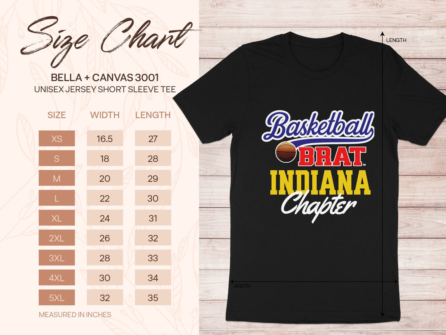Basketball Brat Indiana Chapter Graphic Tee product