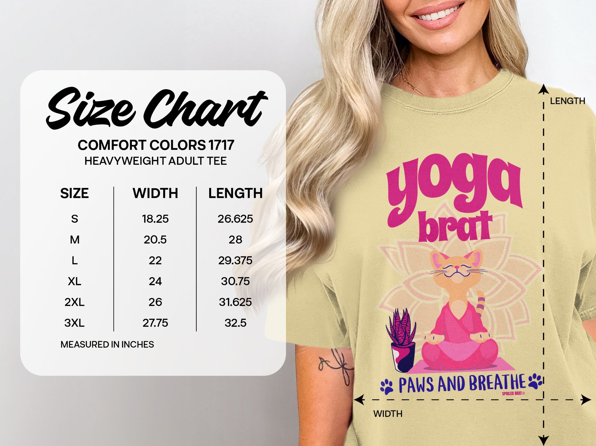 Yoga Brat Paws and Breathe Adult Tee product