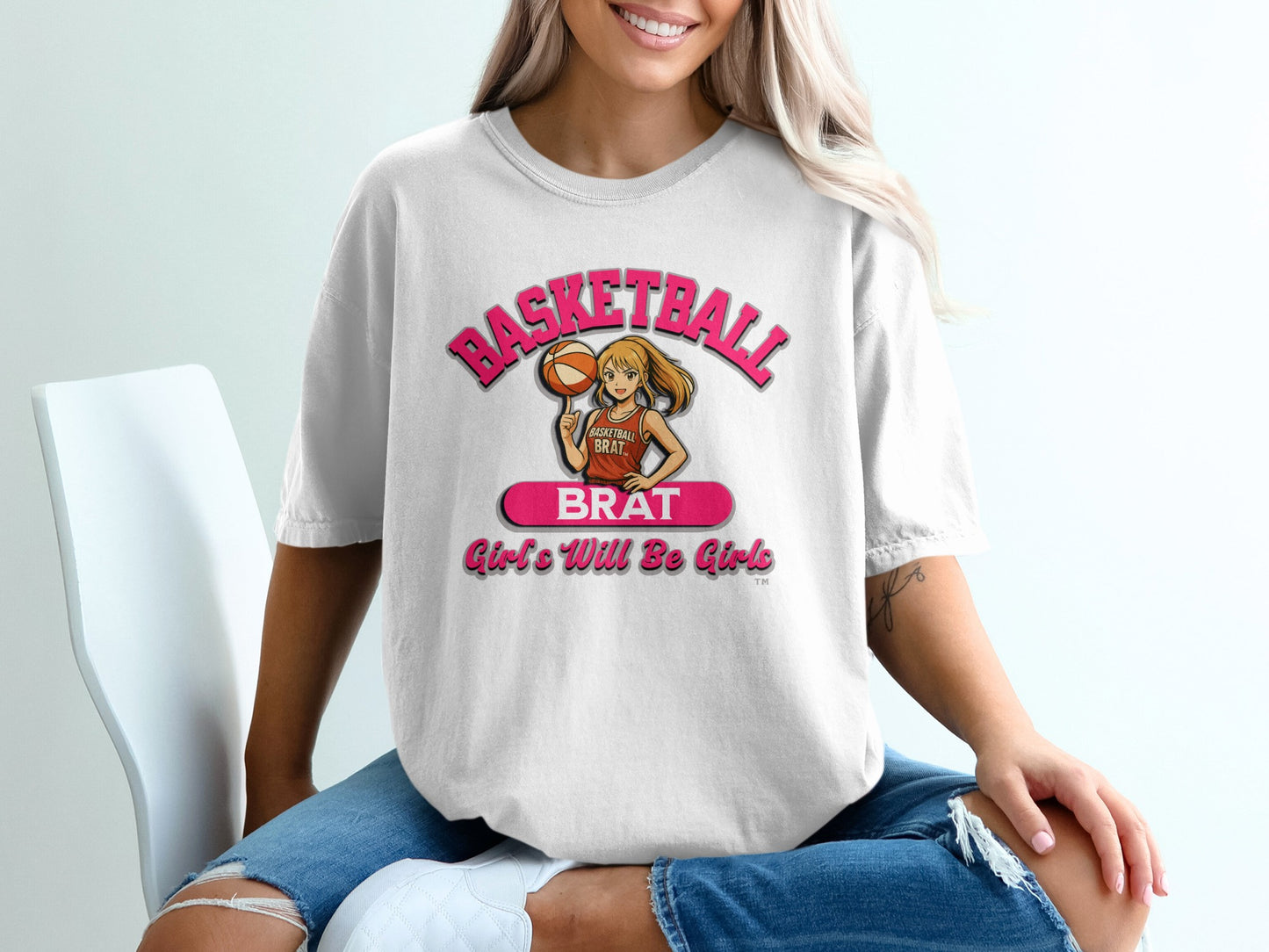 Basketball Brat Girls Will Be Girls Graphic T-shirt product type