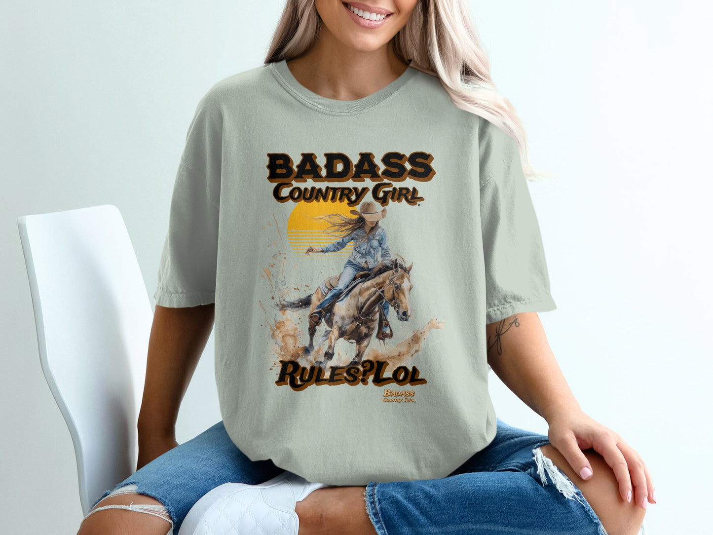 Badass Country Girl Rules Lol Graphic T-shirt product