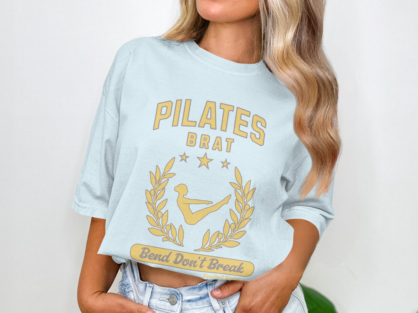 Pilates Brat Bend Don't Break Graphic T-Shirt product