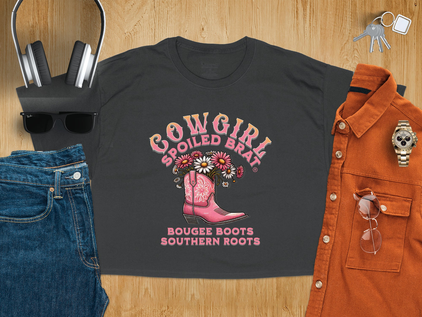 Bougie Boots Southern Roots Cowgirl T-Shirt product