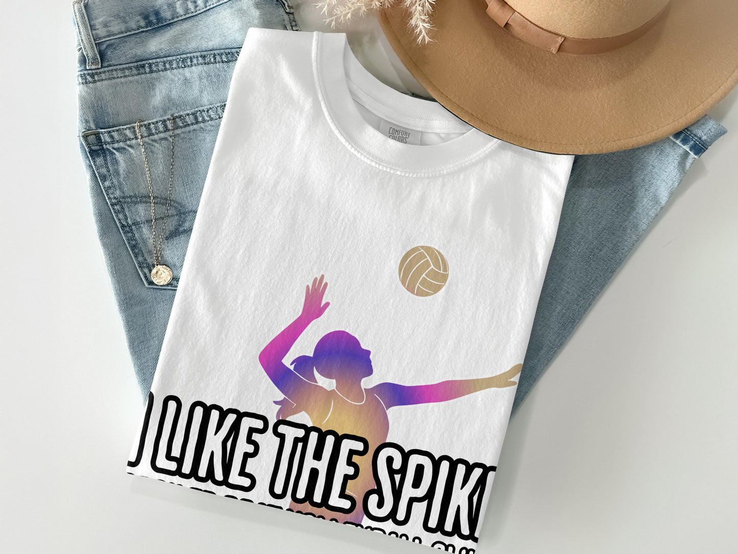 Colorful Volleyball Spike Graphic T-Shirt product