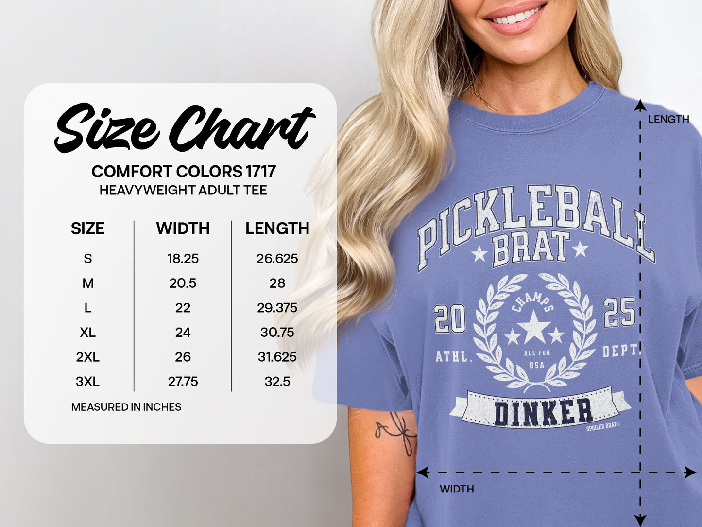 Pickleball Brat 2025 Dinker Heavyweight Adult Tee product
