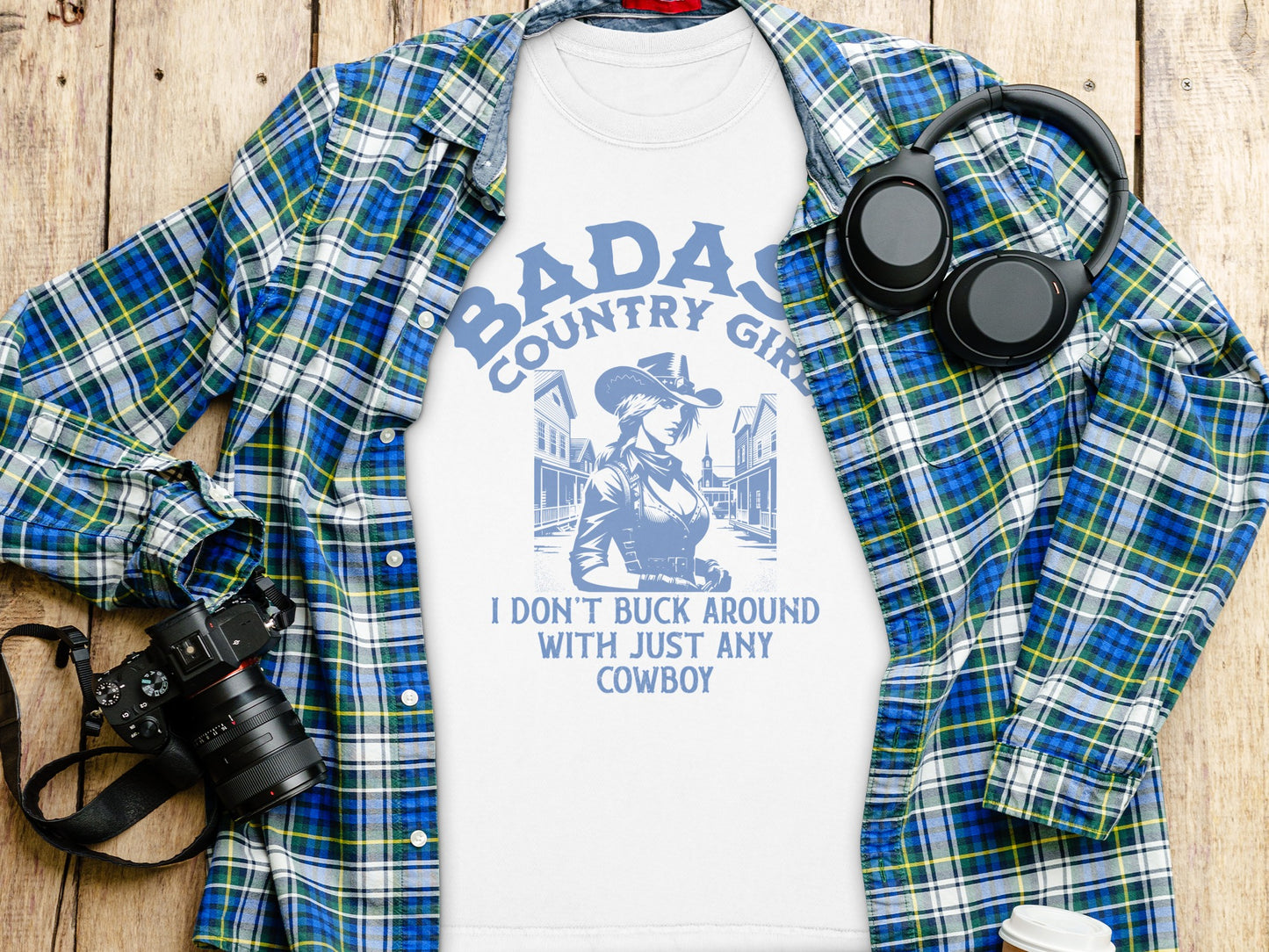 Badass Country Girl Graphic Tee Shirt product