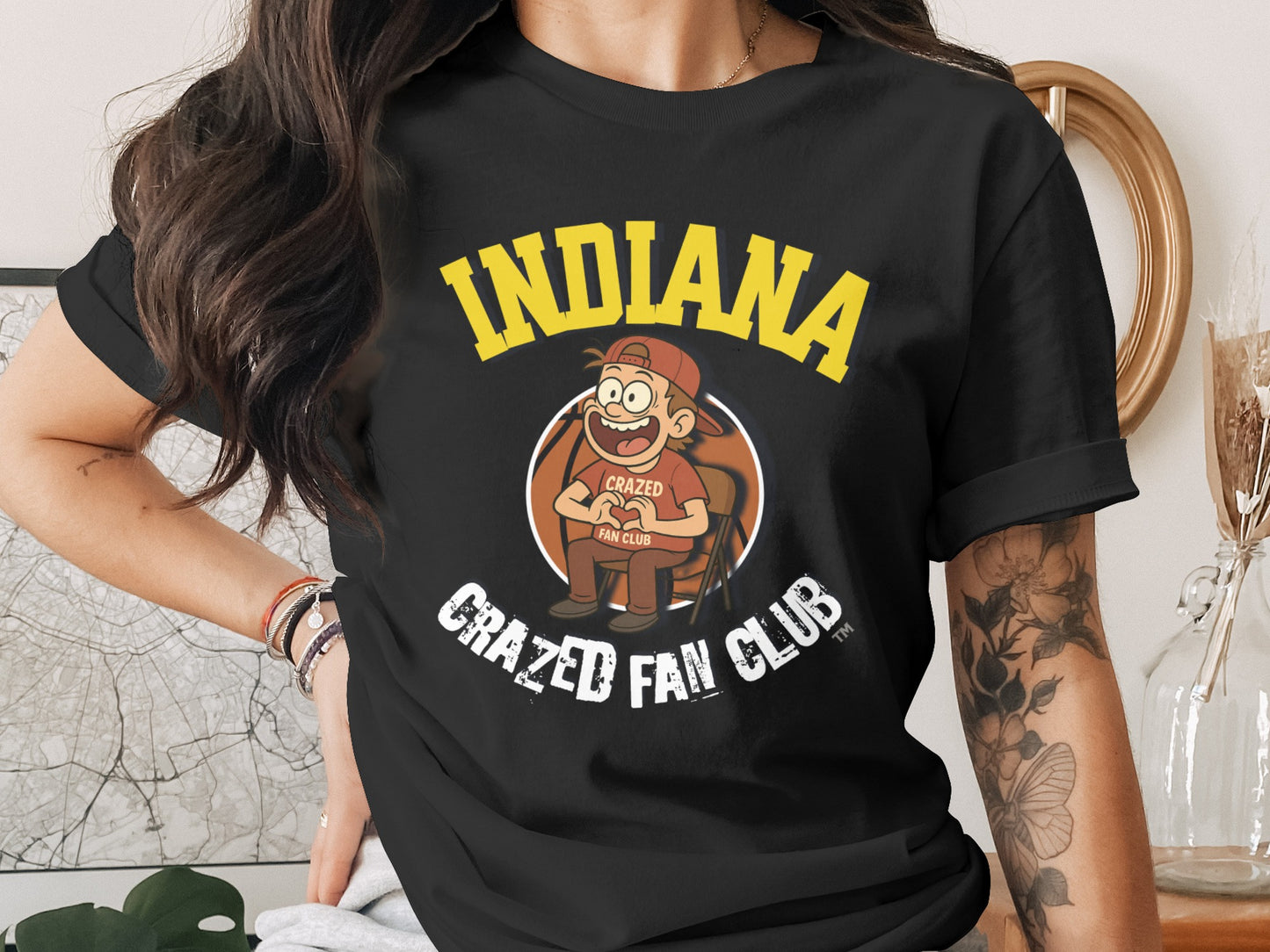 Indiana Crazed Fan Club Enthusiast Graphic Shirt product