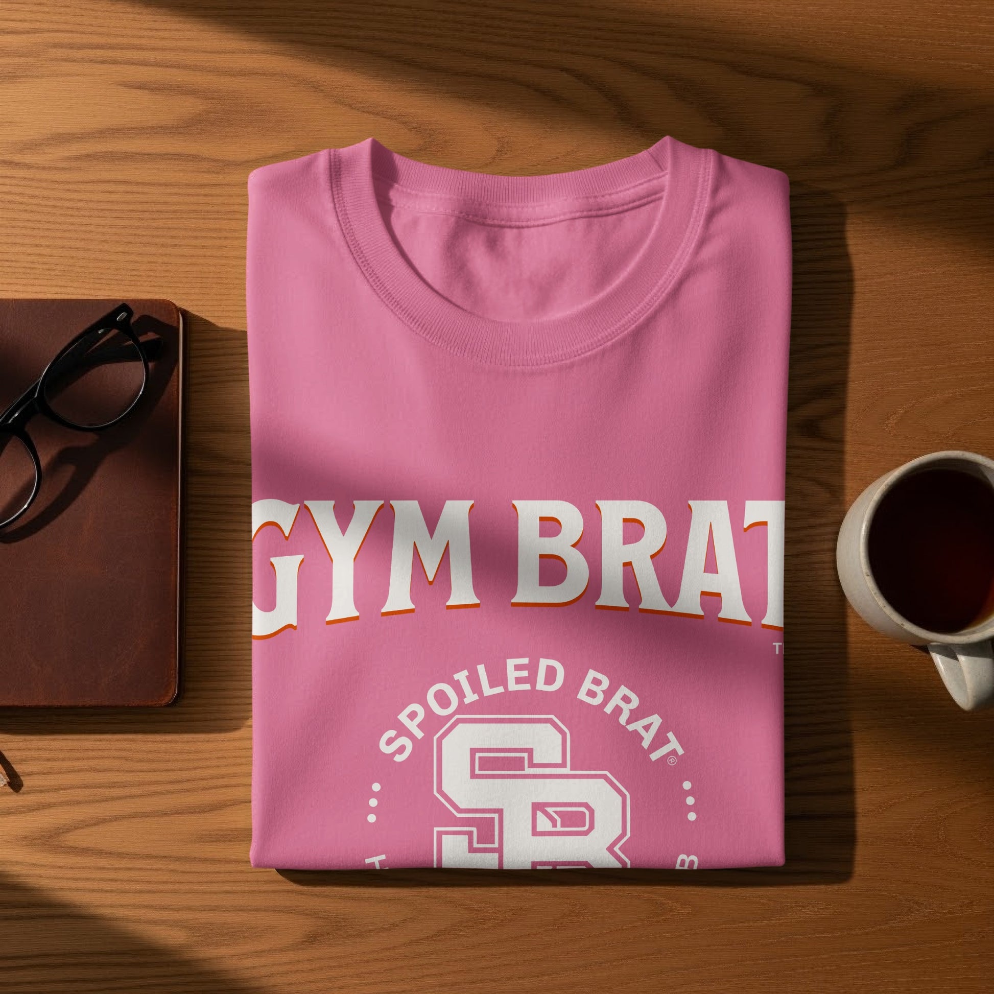 Gym Brat Spoiled Brat Stylish Pink Tee shirt product type