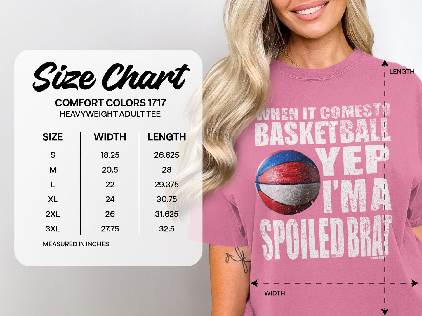 Basketball Yep I'm A Spoiled Brat Adult Tee product