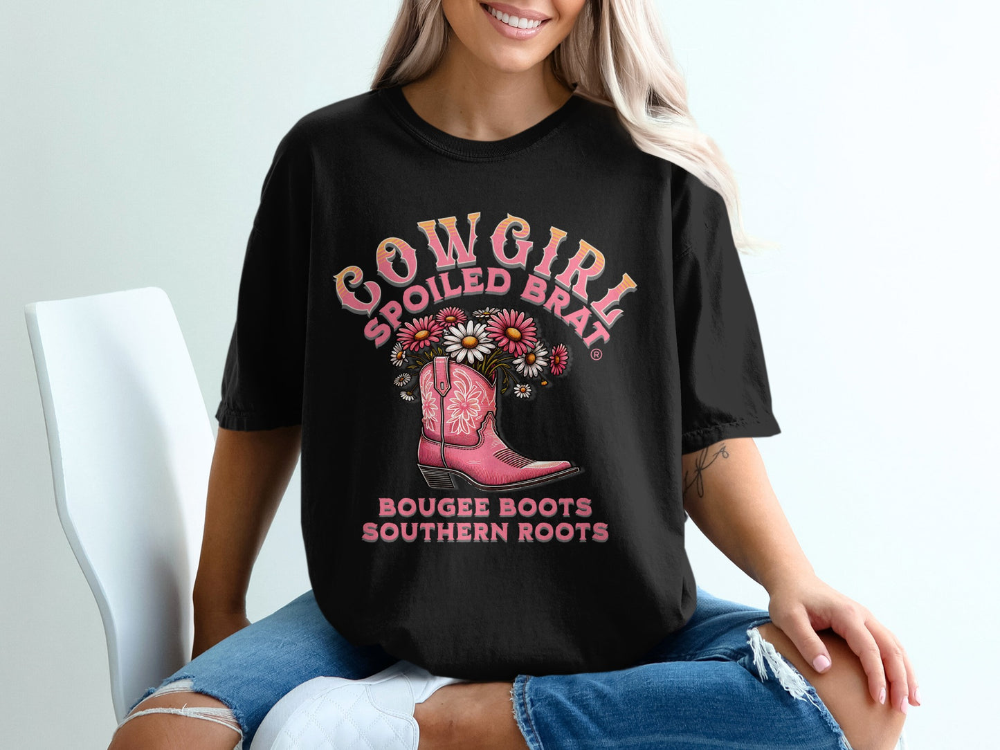 Cowgirl Spoiled Brat Bougee Boots Southern Roots product type