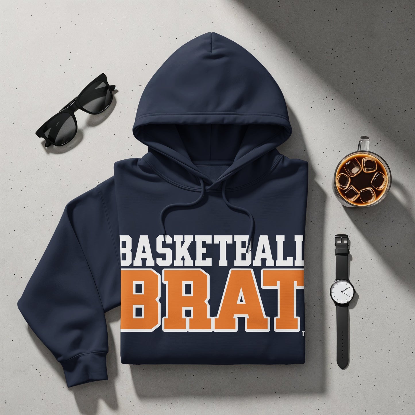 Basketball Brat Hoodie with Bold Graphic Design product