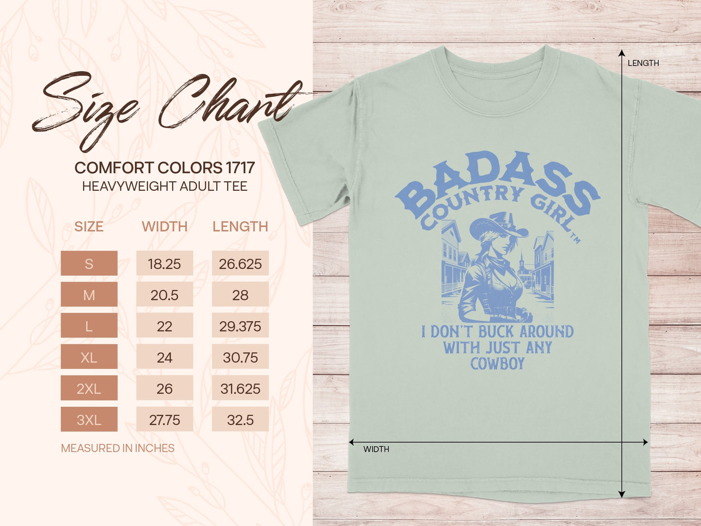 Badass Country Girl Cowboy Adult Tee product