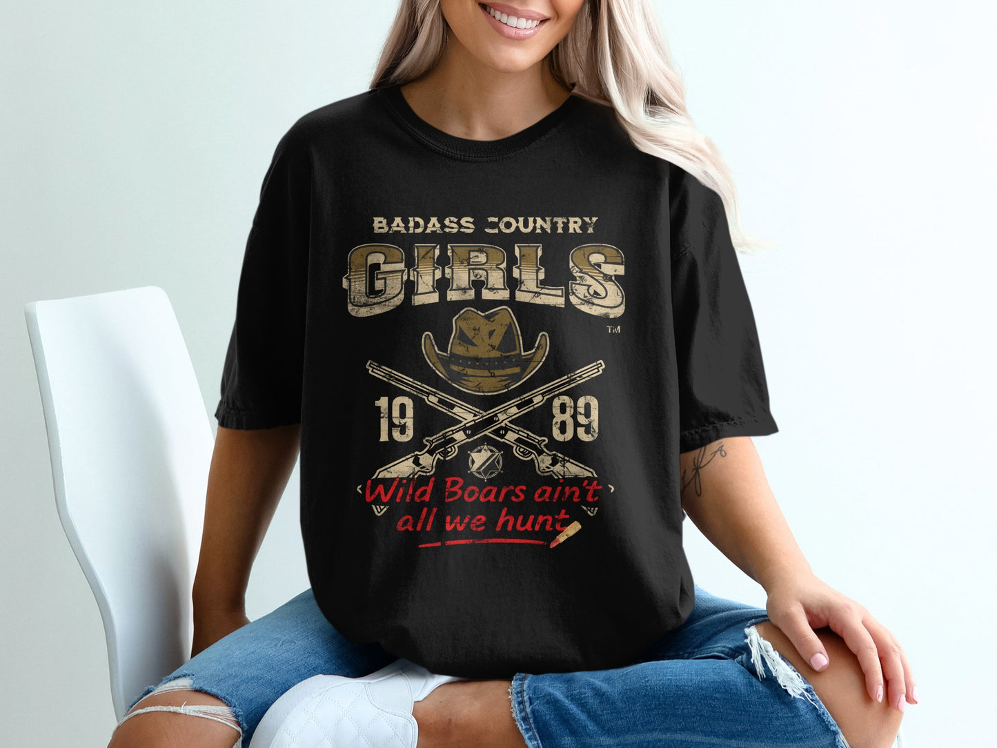 Badass Country Girls Wild Boars Ain't All We Hunt product type