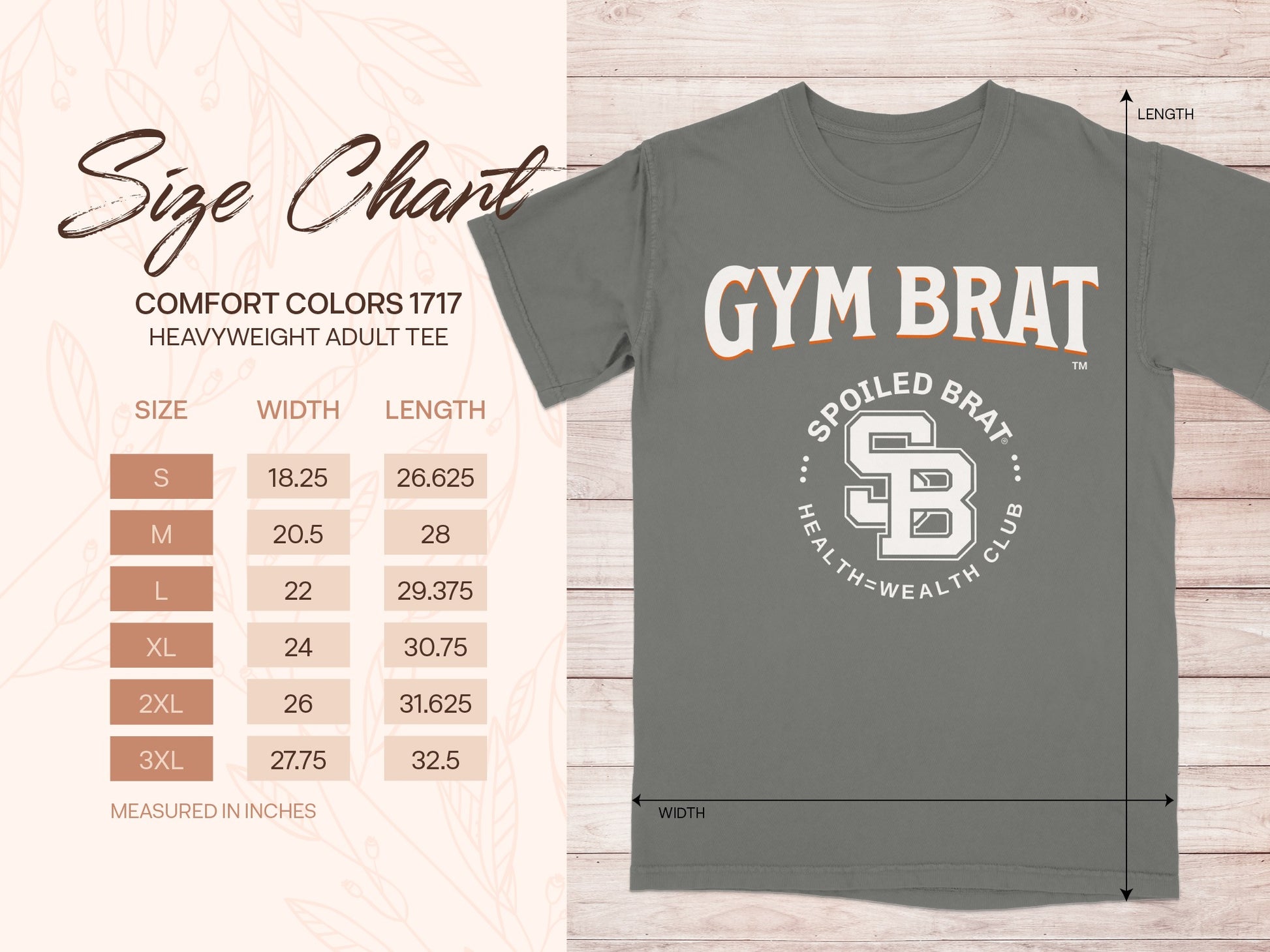 Gym Brat Spoiled Brat Health Wealth Club shirt product