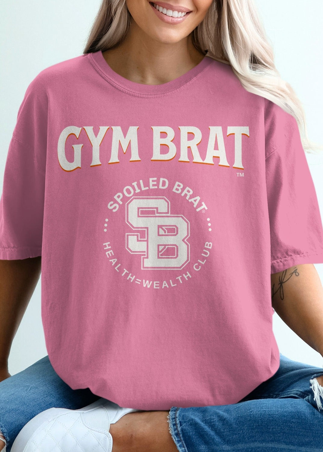 Gym Brat Spoiled Brat Health Wealth Club Shirt product type