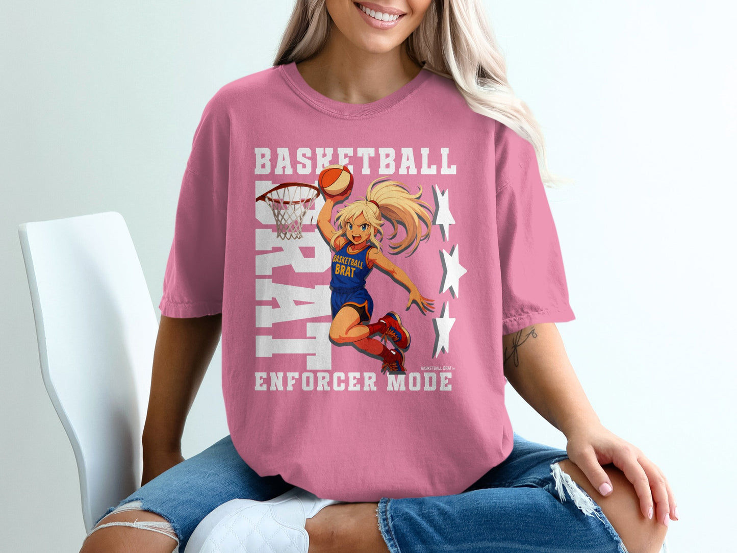 Basketball Brat Enforcer Mode Graphic T-Shirt product type