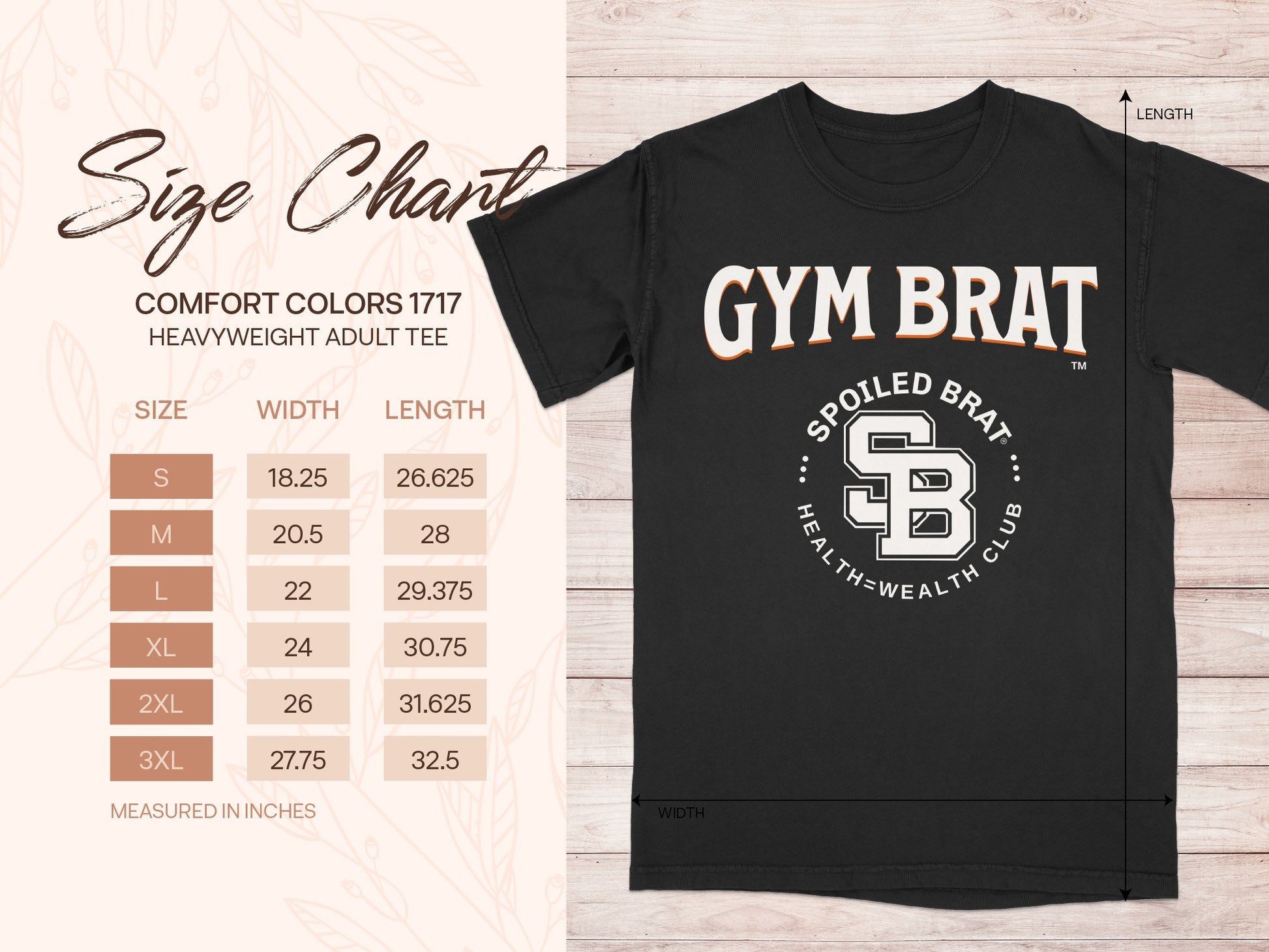 Gym Brat Spoiled Brat Health-Wealth Club Tee product type