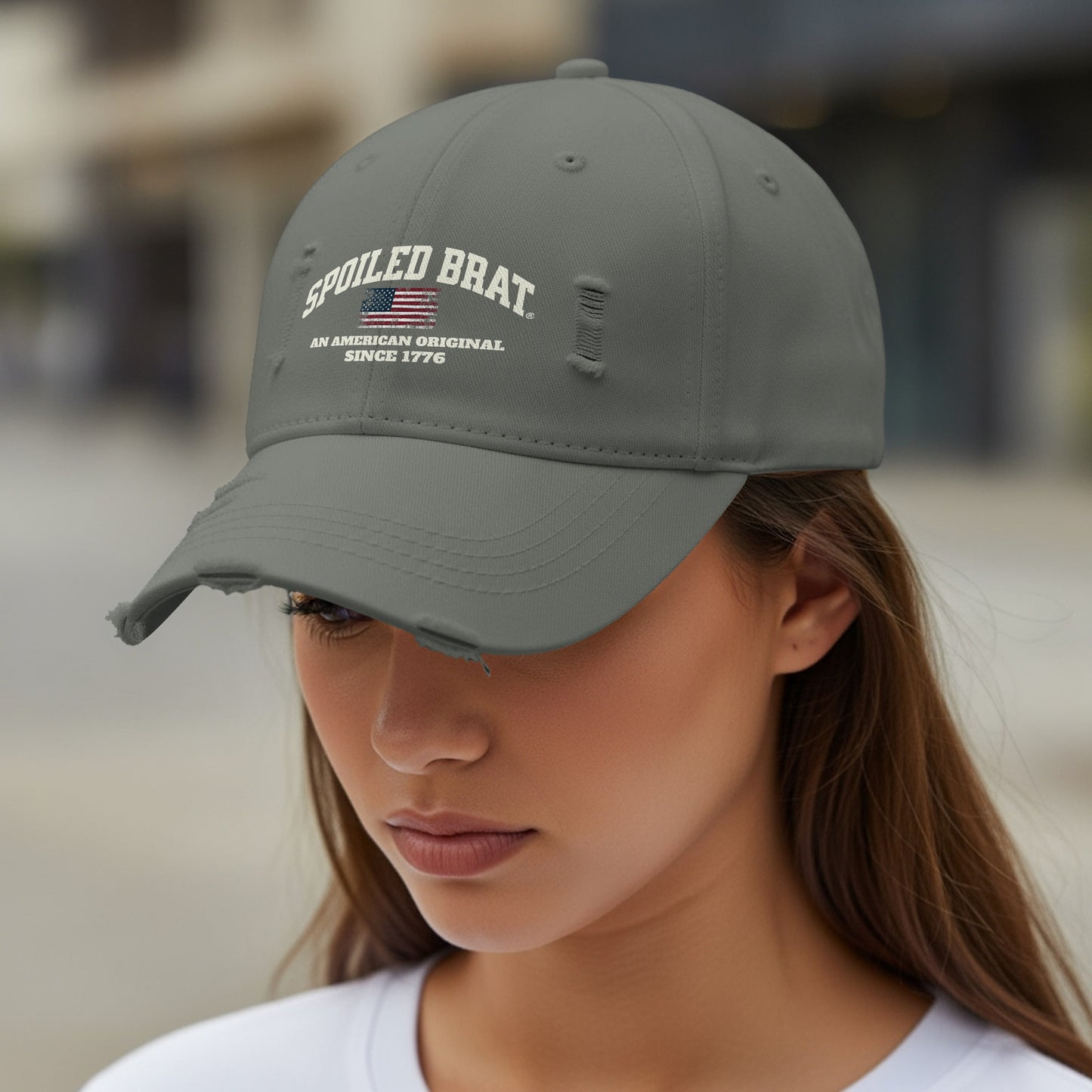 Spoiled Brat An American Original Distressed Hat product