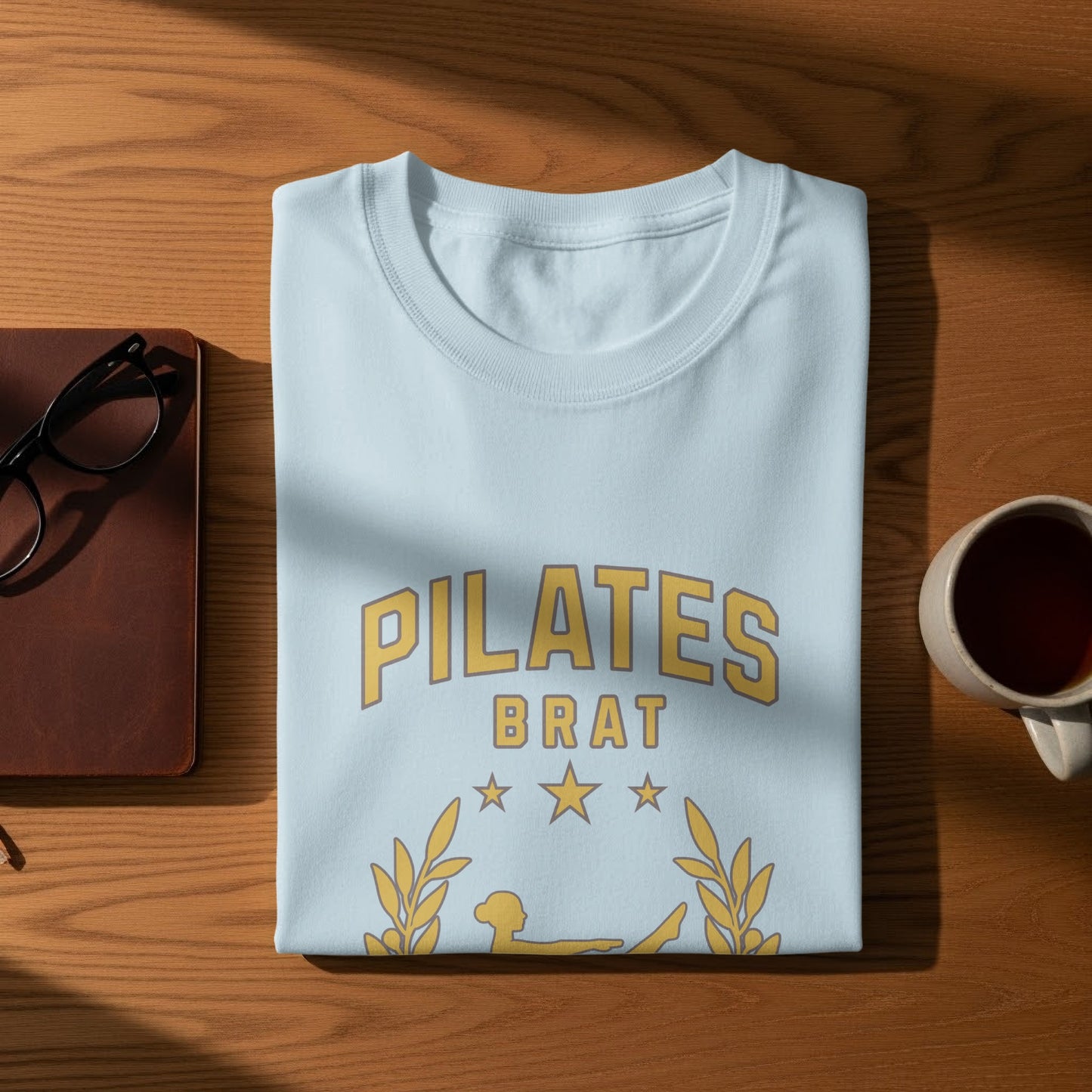 Pilates Brat Text Graphic Print Unisex T-Shirt product