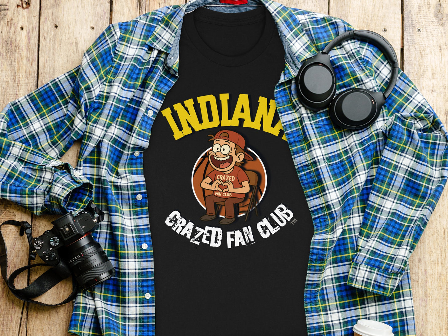 Indiana Crazed Fan Club Basketball T-shirt product type