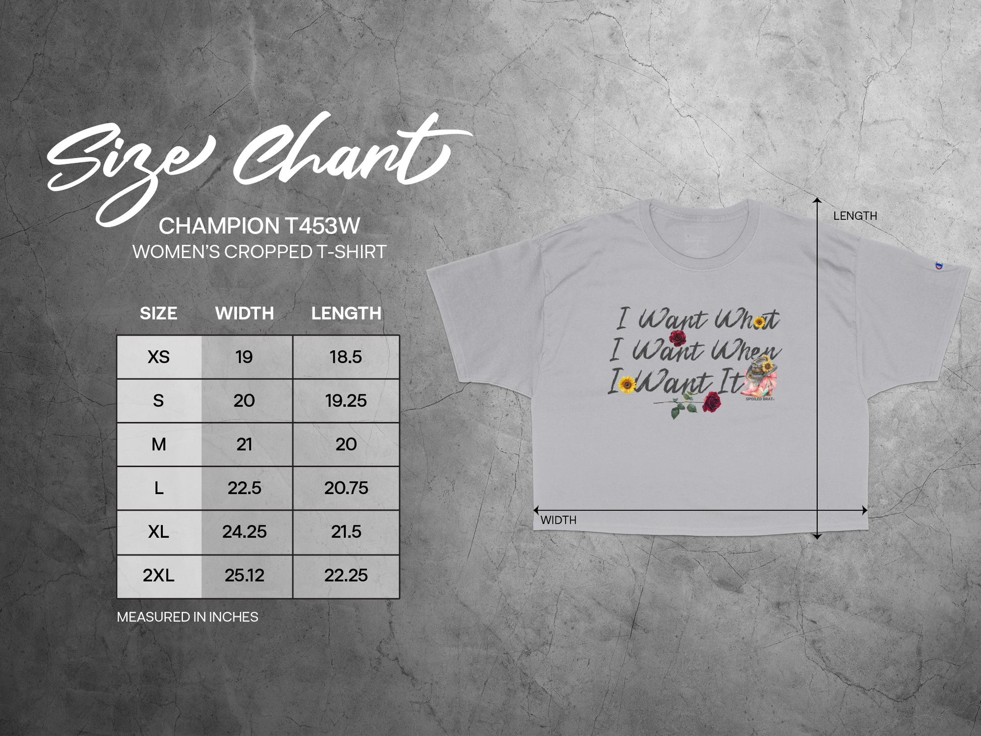 I Want Women's Cropped T-Shirt product type