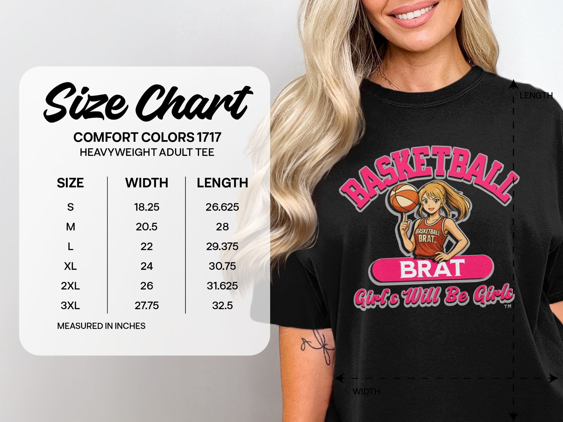 Basketball Brat Girls Will Be Girls Graphic Tee product